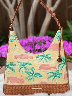 NWT Brahmin Tabitha Honey Brown Copa Cabana Purse